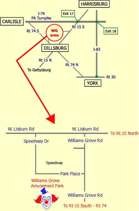 Link: Official Map to Williams Grove